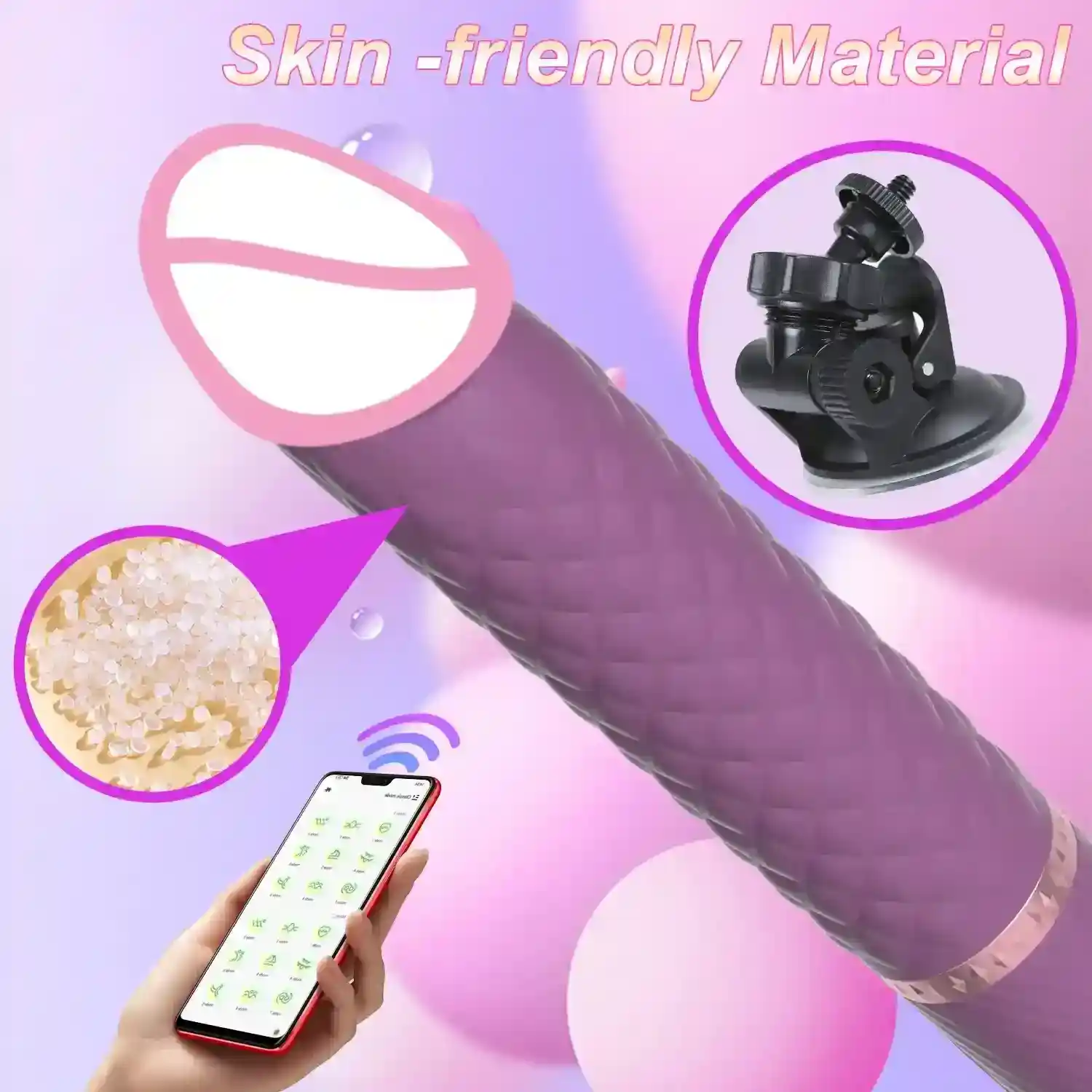 app controlled silicone g spot dildo