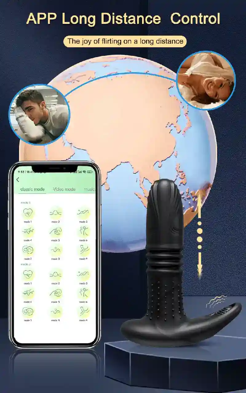 app controlled small silicone butt plug