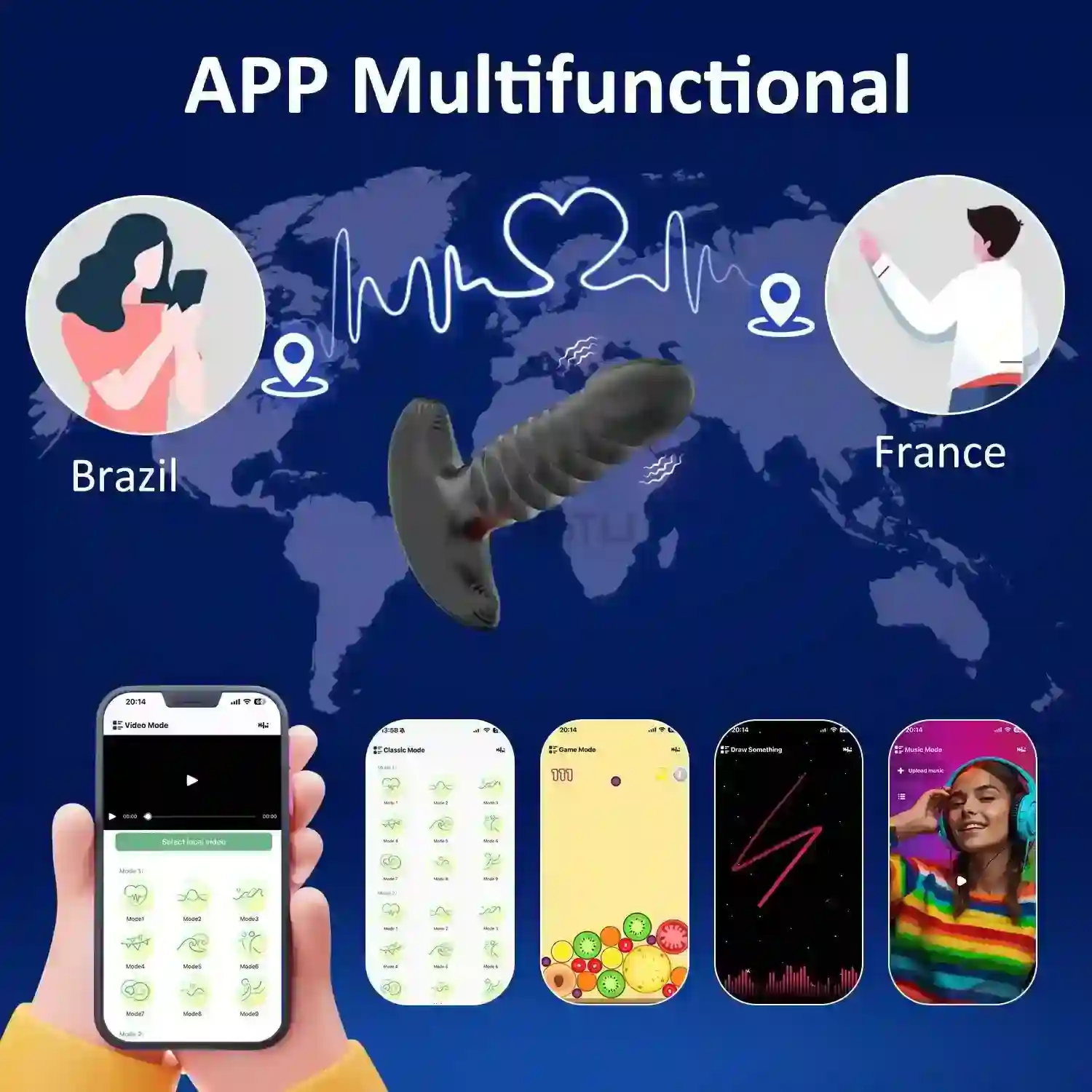 app controlled small silicone butt plug 1