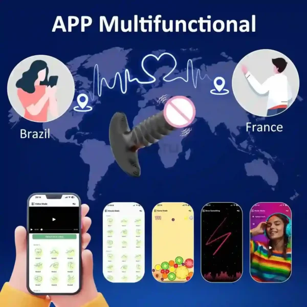 app controlled small silicone butt plug 2