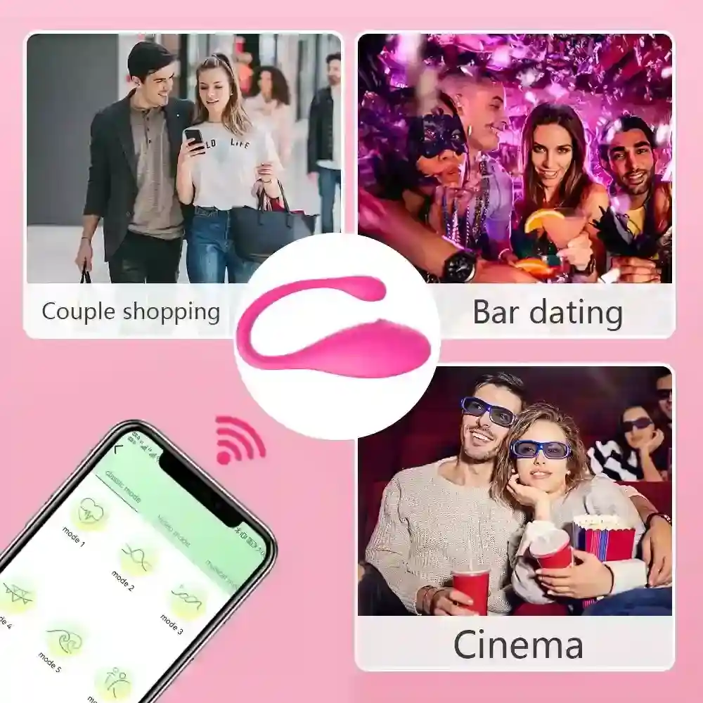 app controlled vibrating panty pink