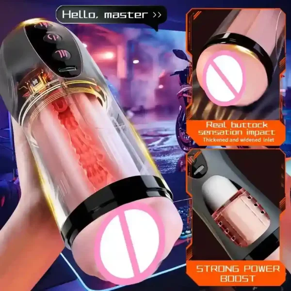 automatic heating hands-free masturbator