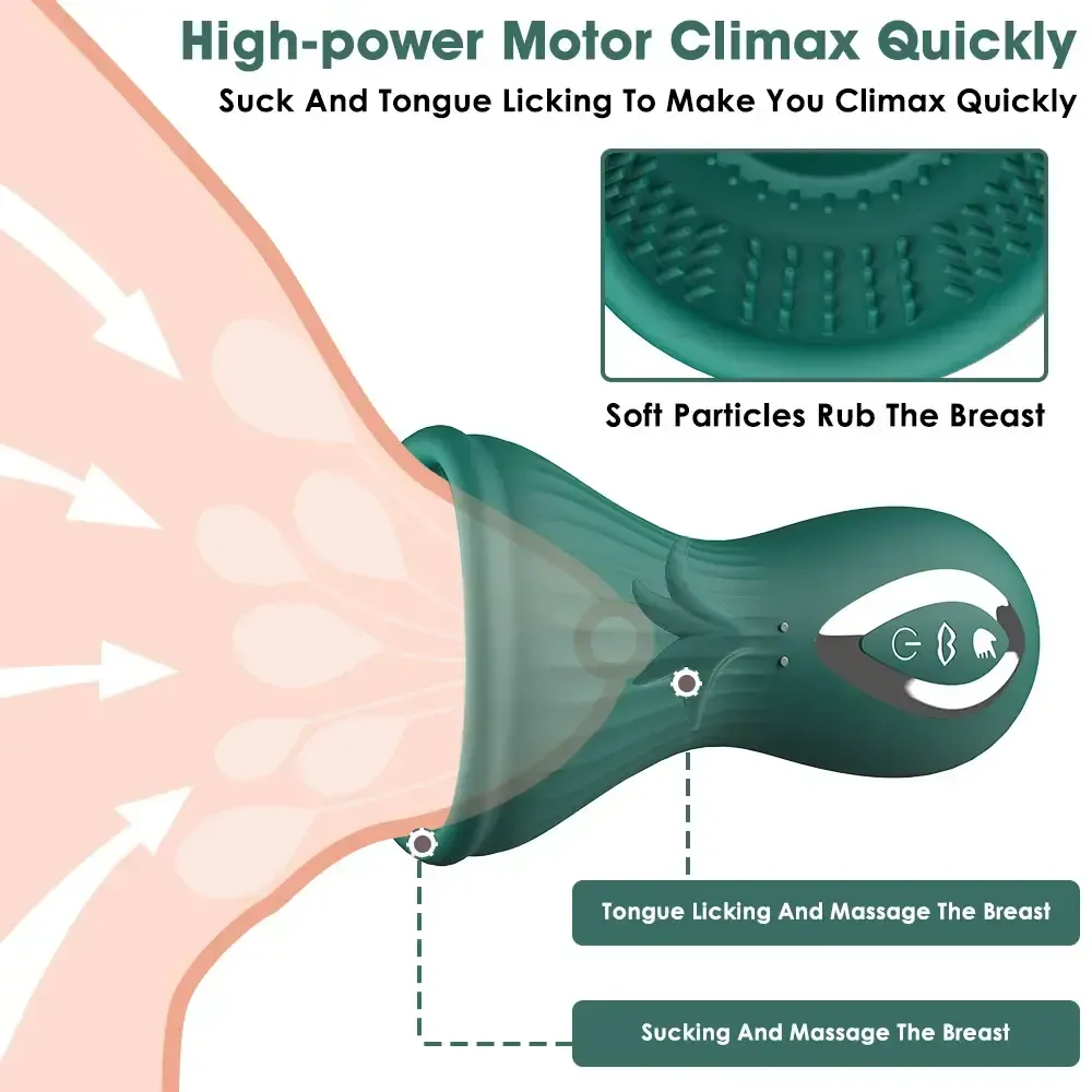 automatic sucking tongue licking vibrator