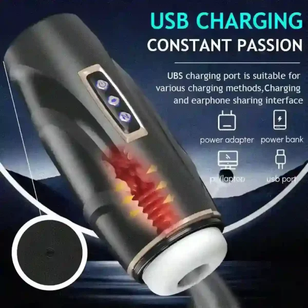 automatic sucking vibrating male toy