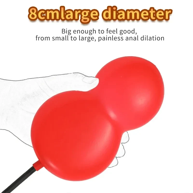ball shape inflatable anal plug
