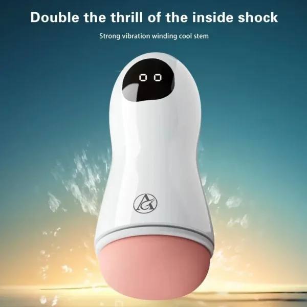 battery powered vibrating male masturbator
