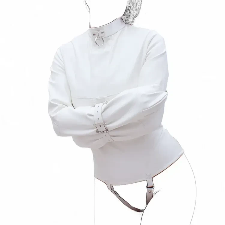 bdsm white hand arm immobilizer