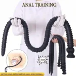beginner anal plug threaded silicone black