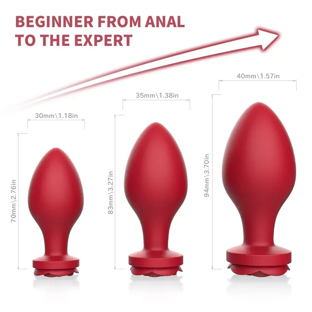 beginner friendly rose anal plugs