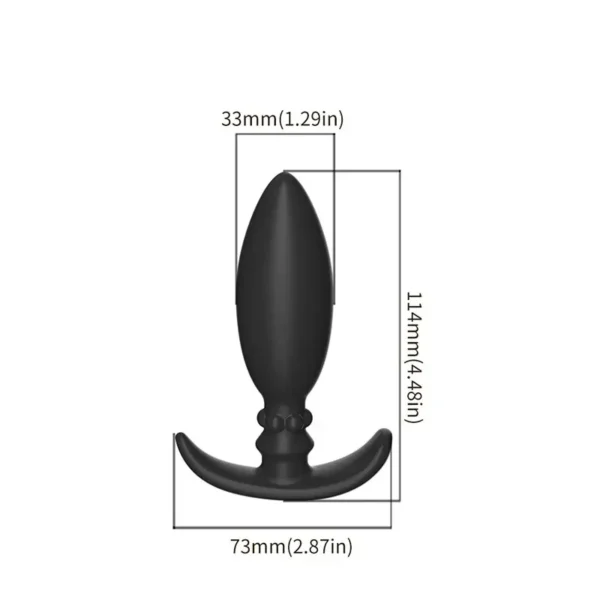 black anal plug with beads