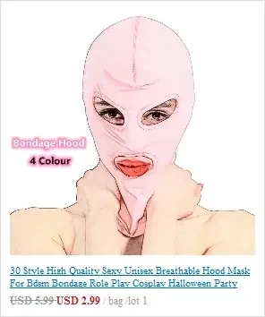 black bdsm leather hood mask