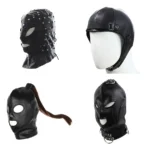 black bdsm sensory deprivation mask