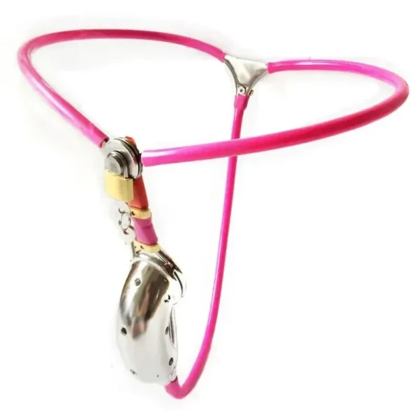 black chastity harness for men