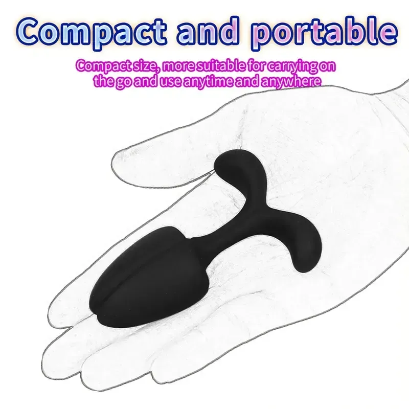 black ergonomic anal training toy