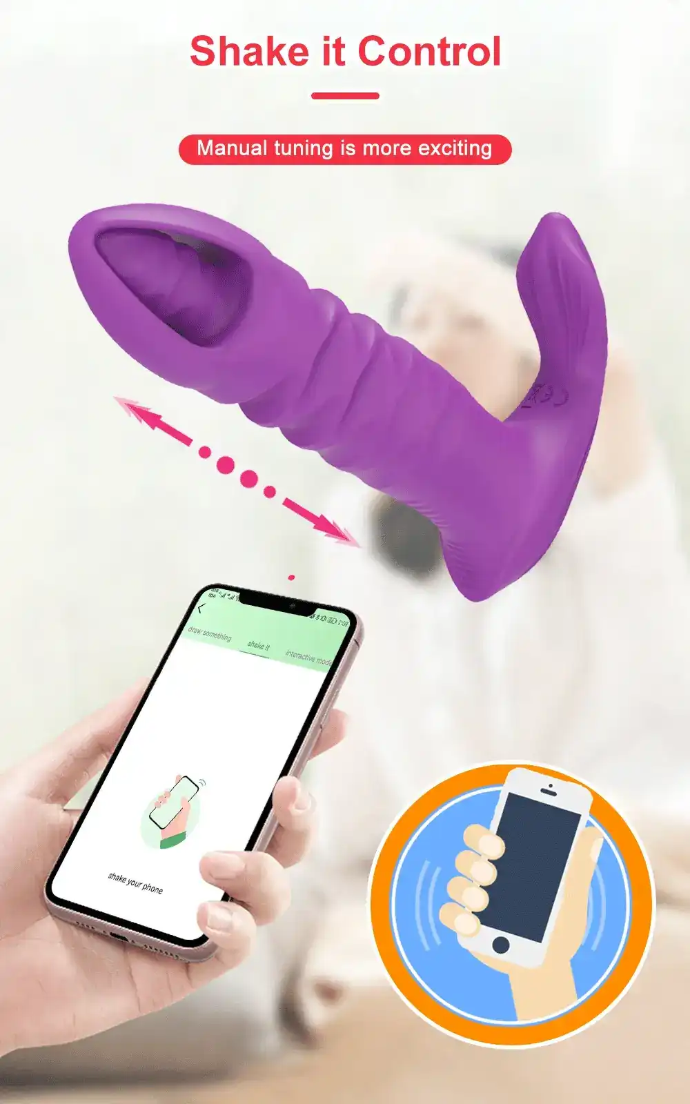 black g spot vibrator app control