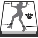 black nylon bed restraints adjustable