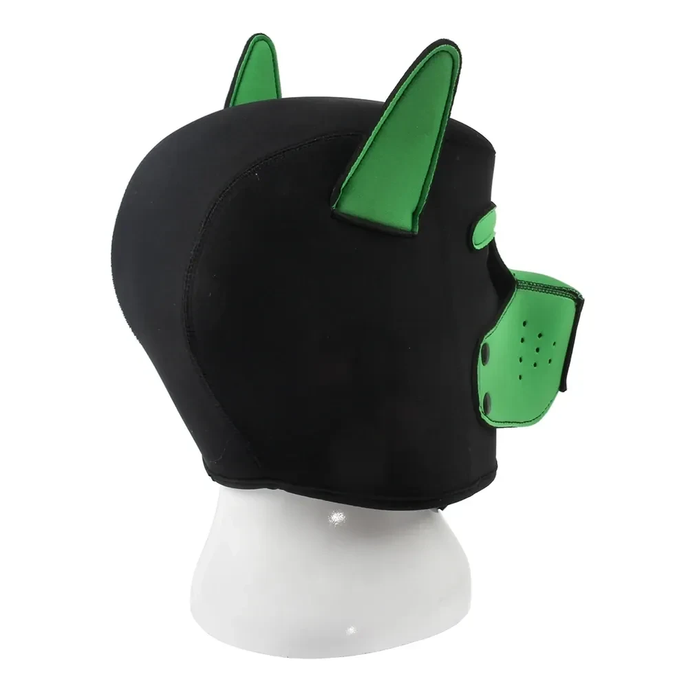 black pet play bdsm hood