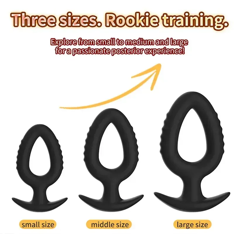 black silicone anal dilator for beginners