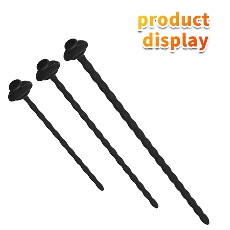 black silicone male prostate massager