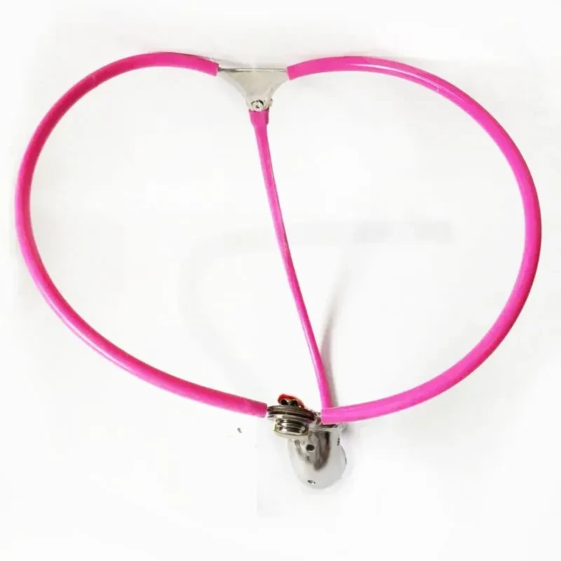 black steel chastity harness plug