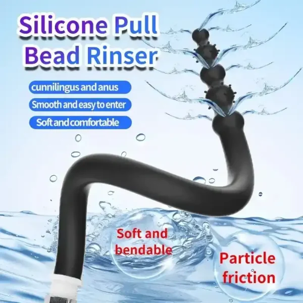black textured anal douche three sizes