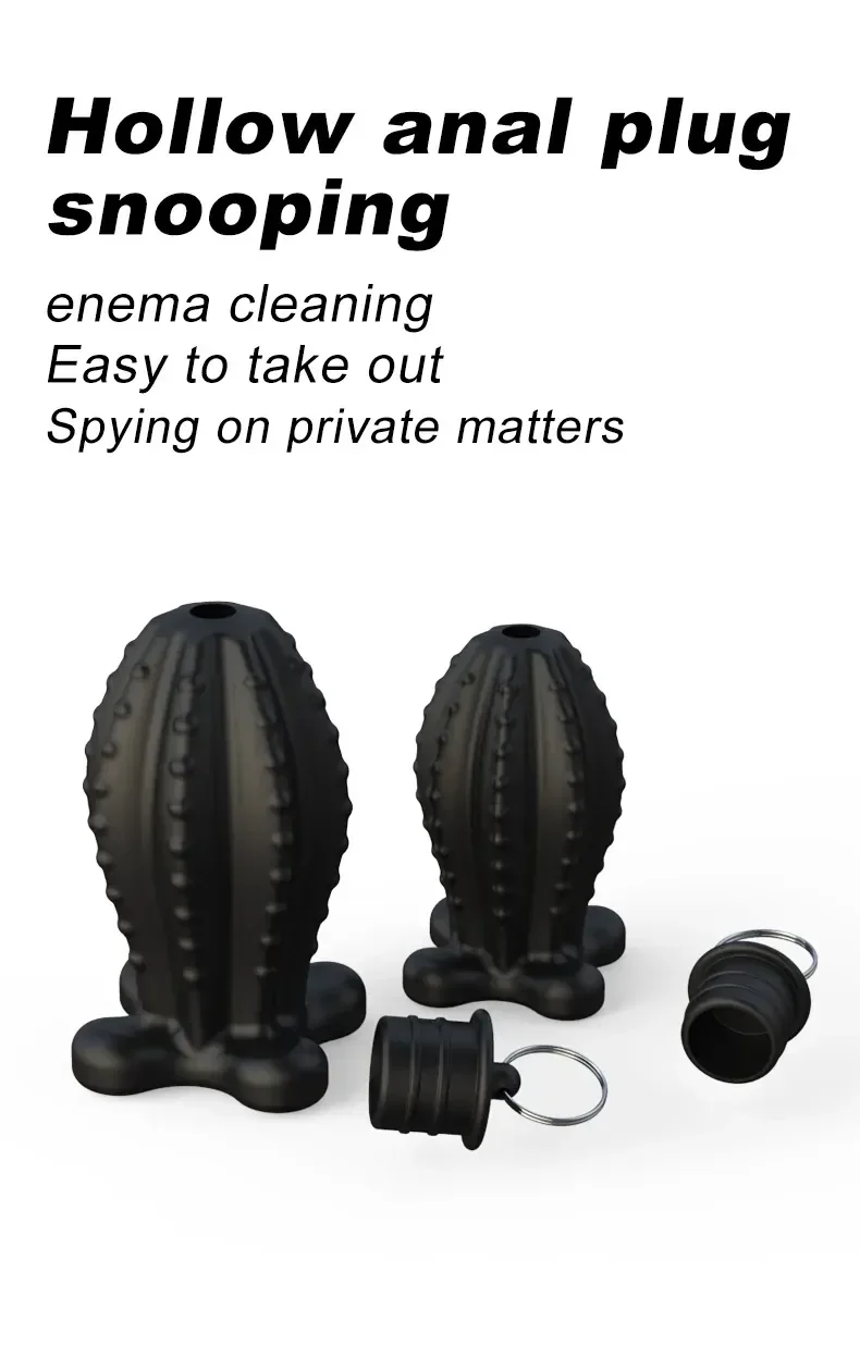 black textured anal plug medium