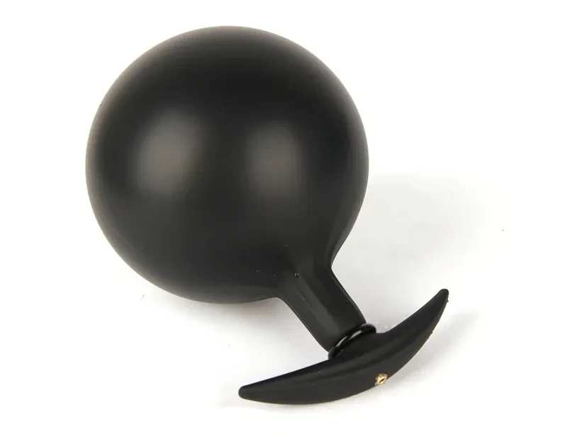 black tpe inflatable anal toy 2