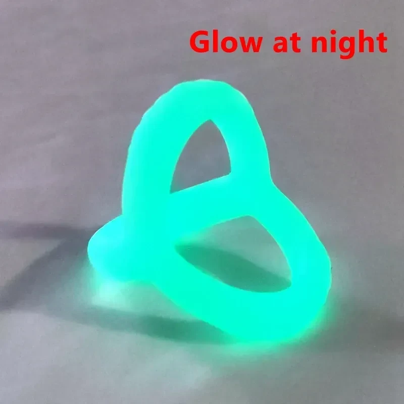 blue glow in dark penis ring