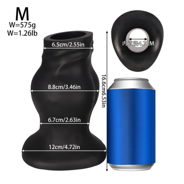 body-safe silicone enema butt plug