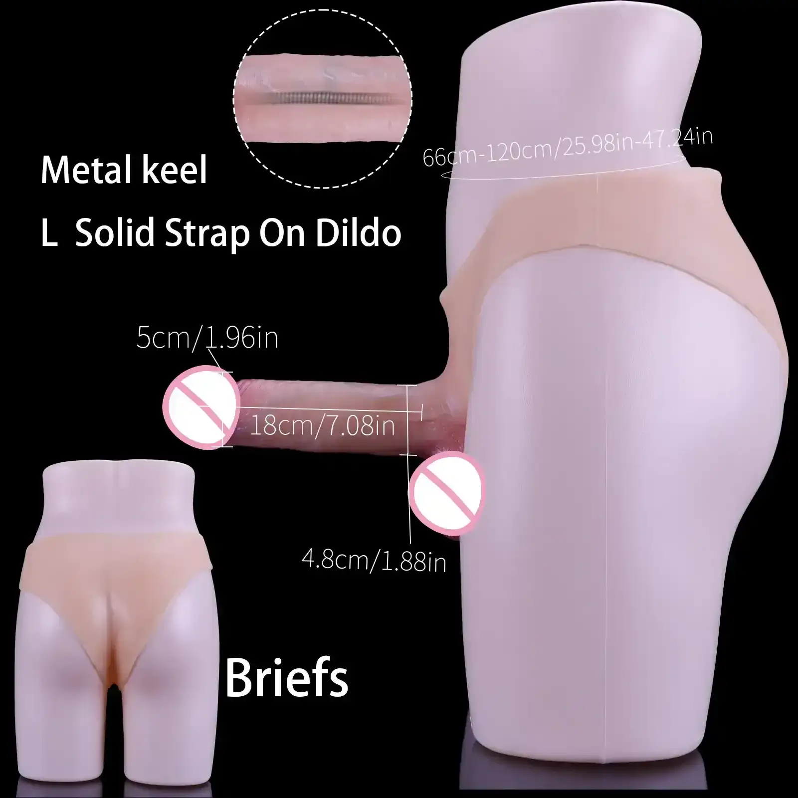 body safe silicone wearable dildo