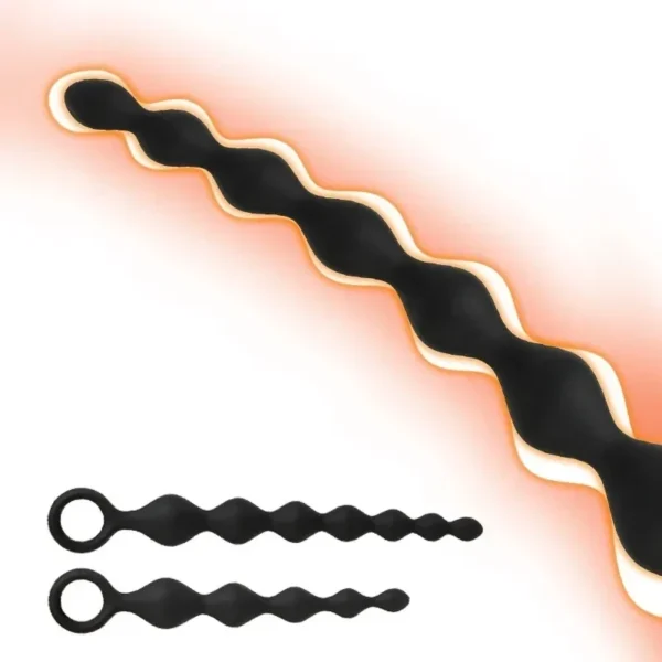 body safe anal beads black