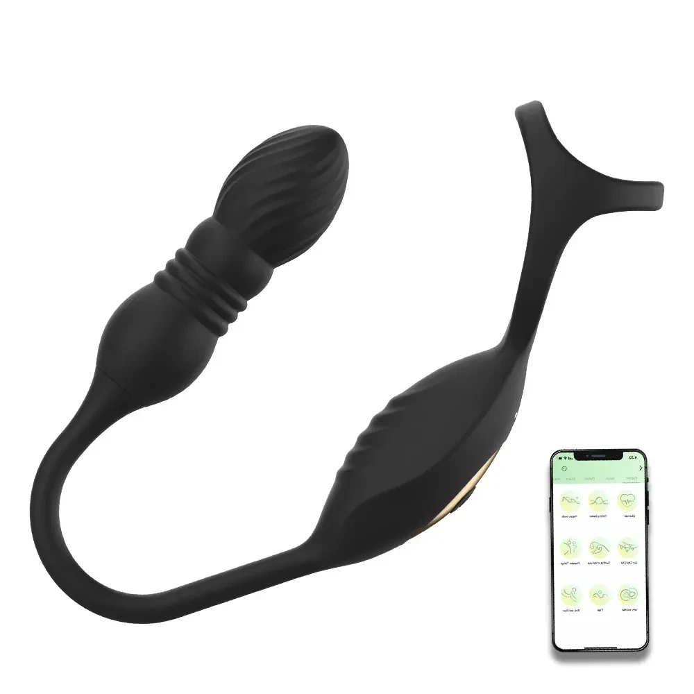 body safe silicone anal plug remote