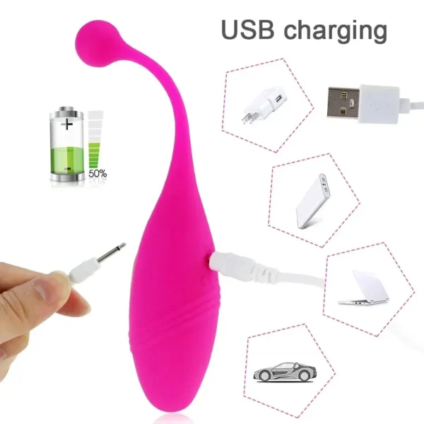 body safe silicone egg vibrator waterproof