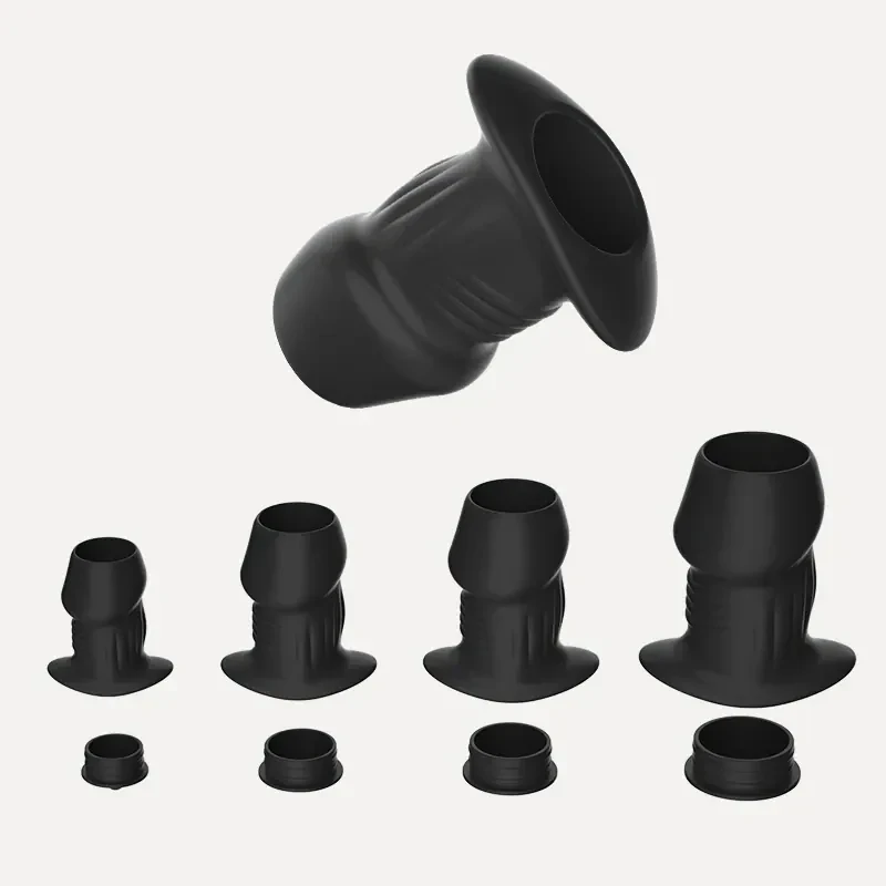 body safe silicone hollow anal plug