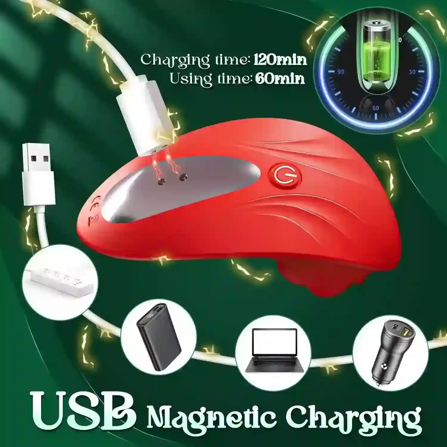 body safe silicone rose massager