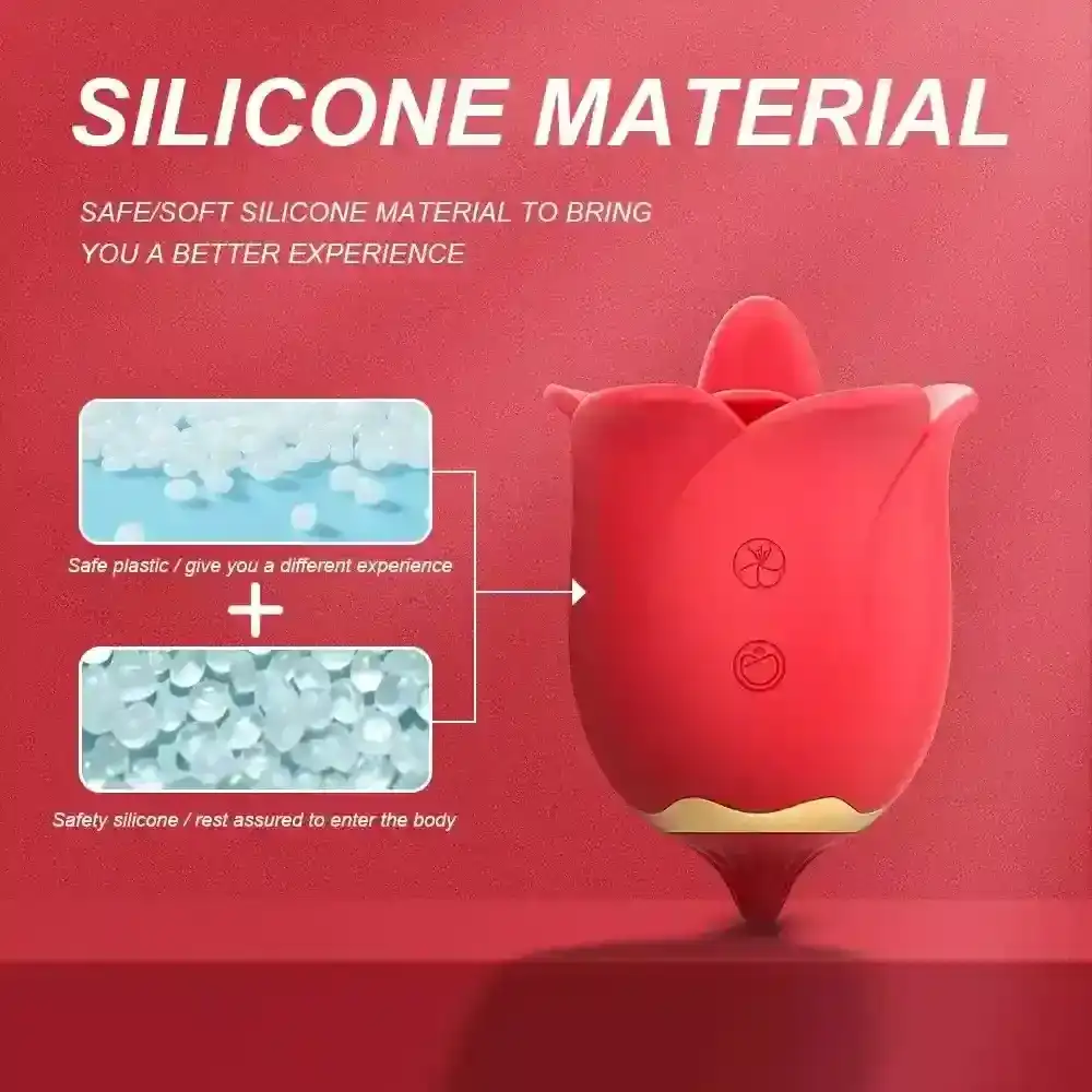 body safe silicone rose toy