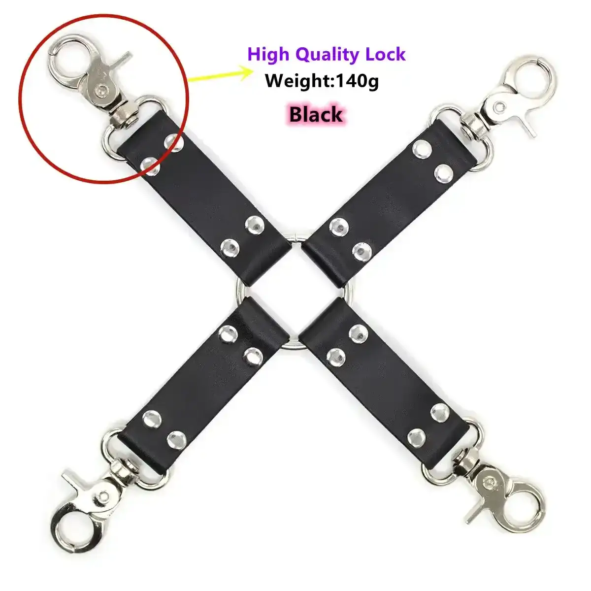 bondage restraint accessories black pu