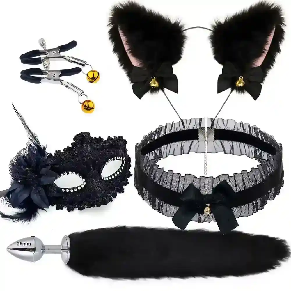 cat ears collar anal toy