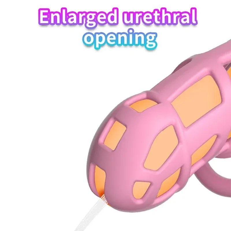 chastity cage abs plastic pink