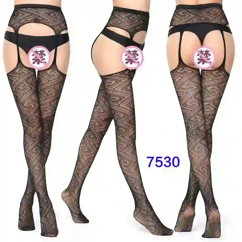 classic fishnet pattern black nylon