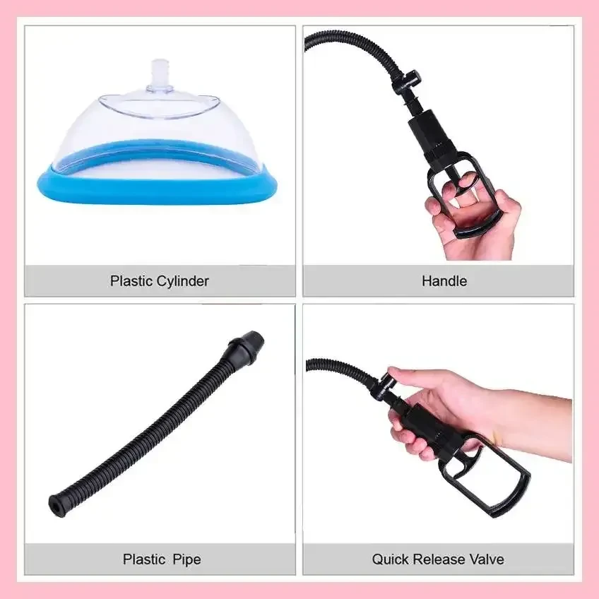 clear plastic nipple stimulator pump