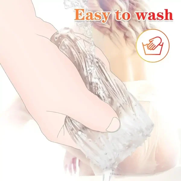 clear tpe masturbator for men