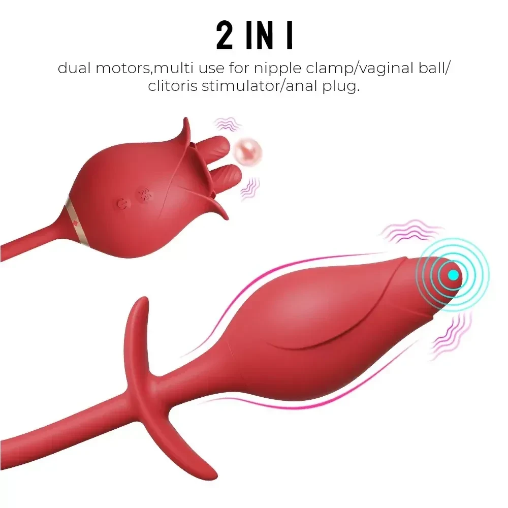clitoral stimulator with tongue action