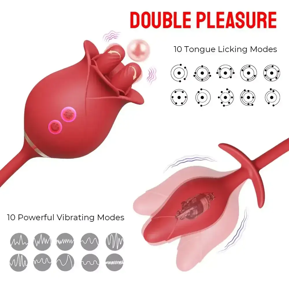 clitoral tongue vibrator 10 modes