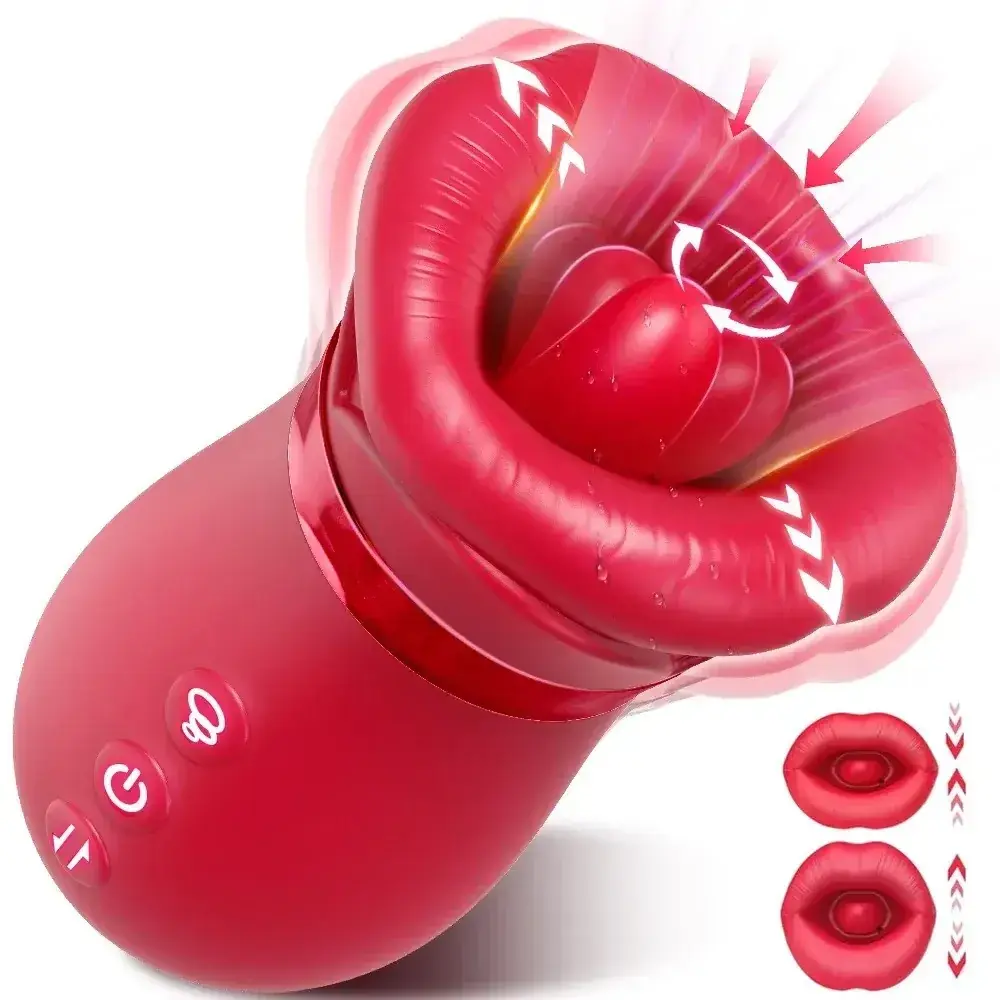 clitoral toy with licking motion