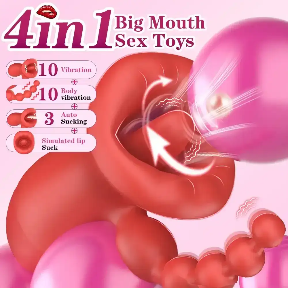 clitoral vibrator with licking tongue