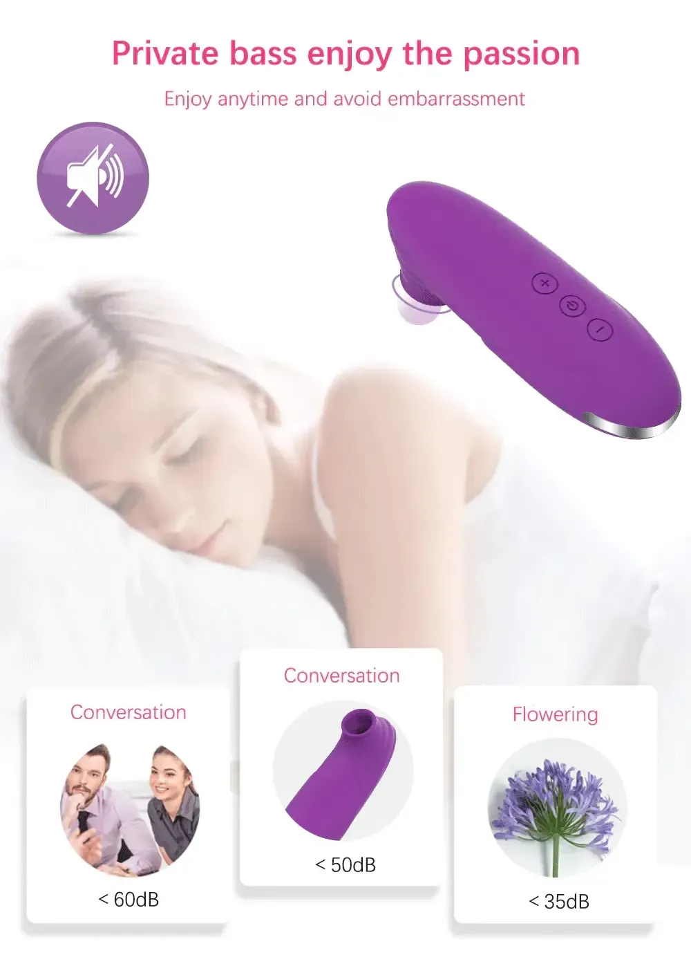 compact lavender clitoral suction device