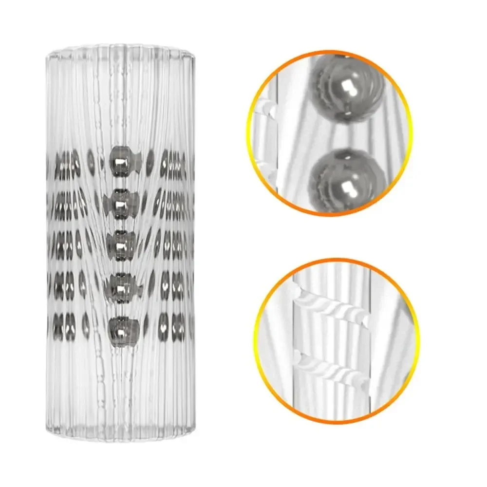 compact realistic ribbed masturbator