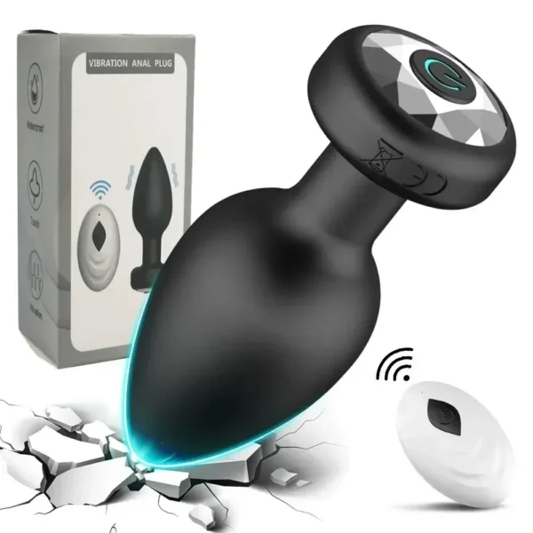 compact remote control anal vibrator