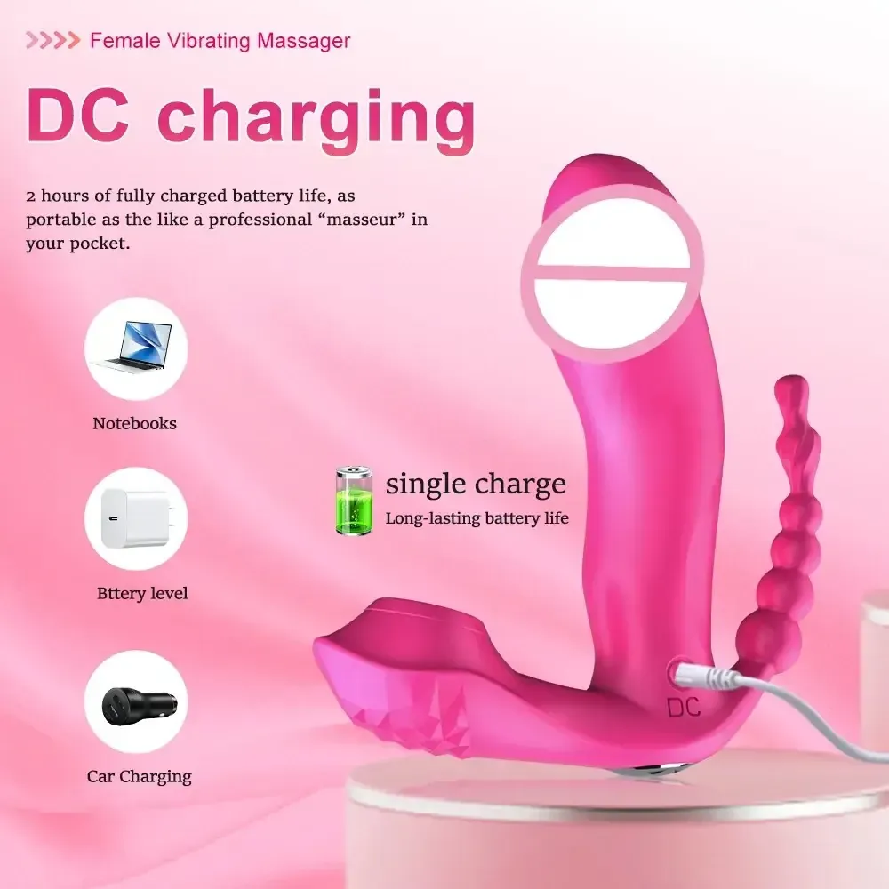compact remote control anal vibrator